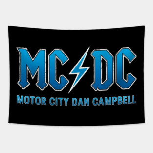 MC DC Motor City Dan Campbell Tapestry