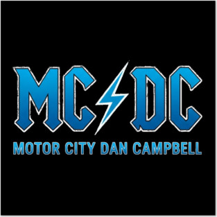 MC DC Motor City Dan Campbell Posters and Art