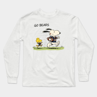 Go Bears – Snoopy & Woodstock Football Long Sleeve T-Shirt