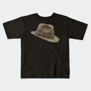 Vintage Fedora Hat Design Kids T-Shirt