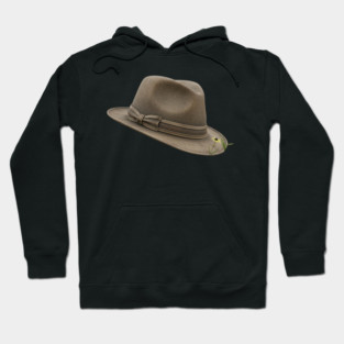 Vintage Fedora Hat Design Hoodie
