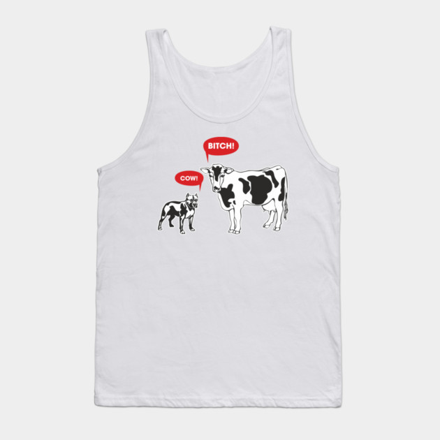Cow Bitch Sassy Farmcore Attitude Tank Top by Anticorporati