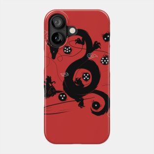 Wish to Dragon (b&w) Phone Case