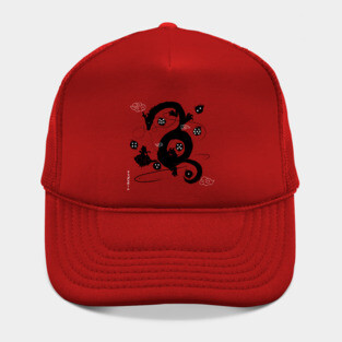 Wish to Dragon (b&w) Hat
