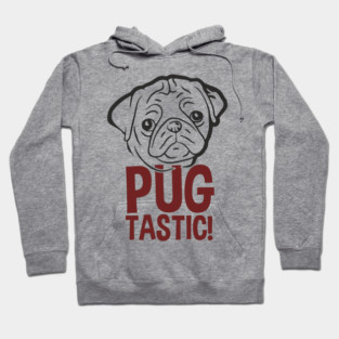 Pugtastic Dog Parent Humorous Vibes Hoodie