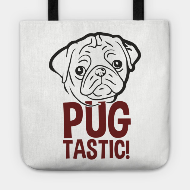 Pugtastic Dog Parent Humorous Vibes Tote by Anticorporati