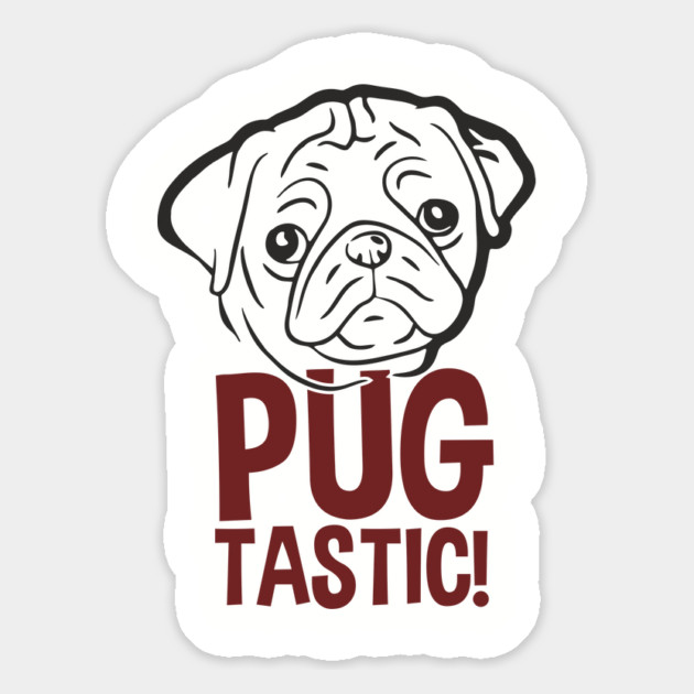 Pugtastic Dog Parent Humorous Vibes Magnet by Anticorporati