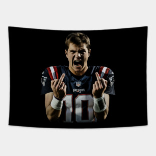 Drake Maye Middle Finger Vintage Tapestry