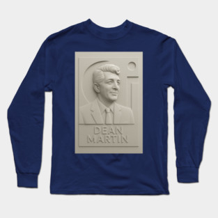 3d Bas Relief Sculpture of Dean Martin Long Sleeve T-Shirt