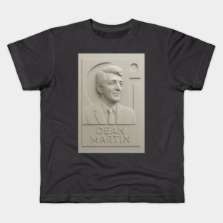 3d Bas Relief Sculpture of Dean Martin Kids T-Shirt