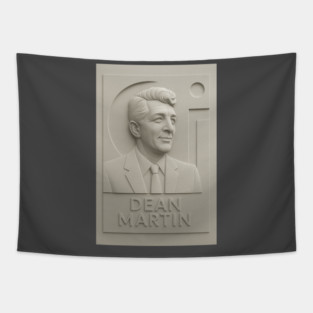 3d Bas Relief Sculpture of Dean Martin Tapestry