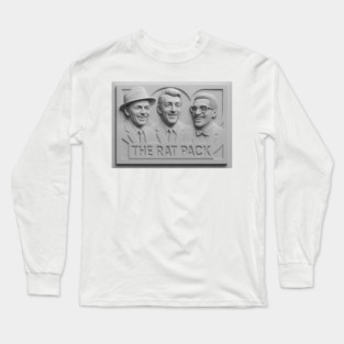 The Rat Pack 3d Bas Relief Sculpture Long Sleeve T-Shirt
