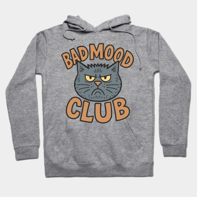 Bad Mood Club Grumpy Introvert Attitude Hoodie by Anticorporati