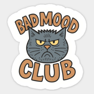 Bad Mood Club Grumpy Introvert Attitude Magnet