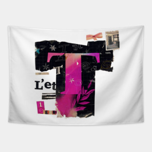 letter T Tapestry
