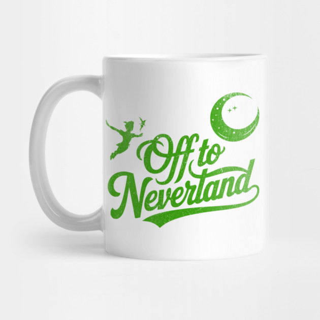 Distressed Off to Neverland Peter Pan Second Star to the Right by Joaddo