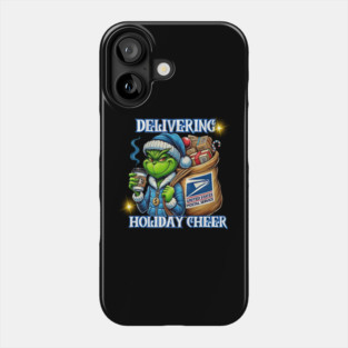 Delivering Holiday Cheer USPS Grinchy Christmas Phone Case