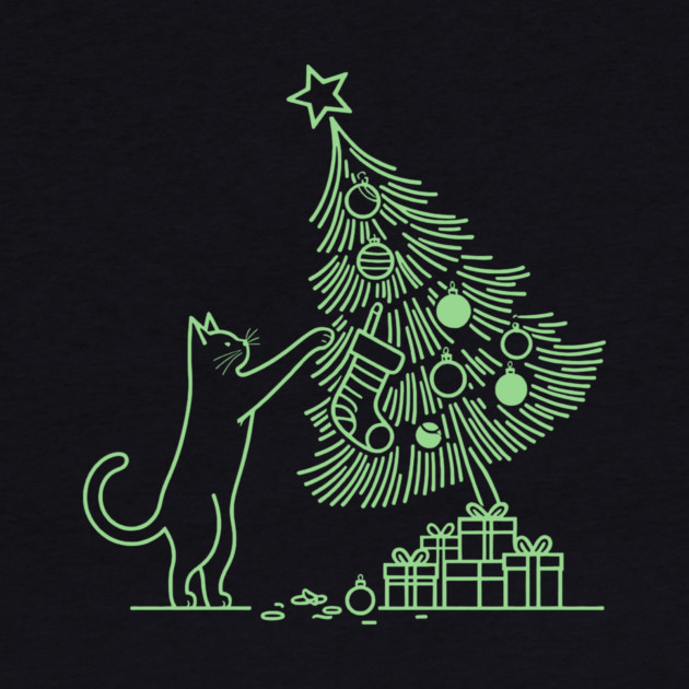 Cat And the Christmas Tree by CreativeSage