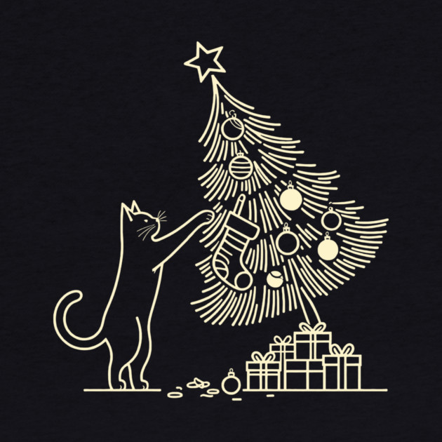 Cat And the Christmas Tree by CreativeSage