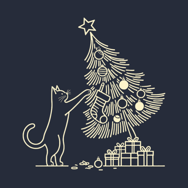 Cat And the Christmas Tree by CreativeSage