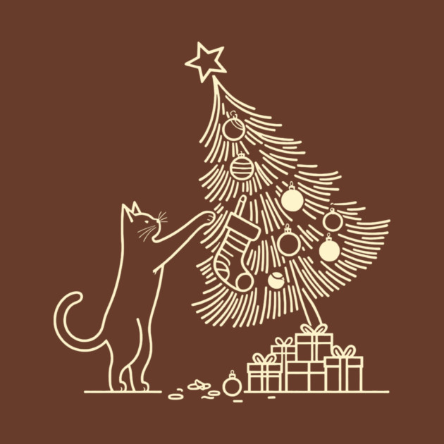 Cat And the Christmas Tree by CreativeSage