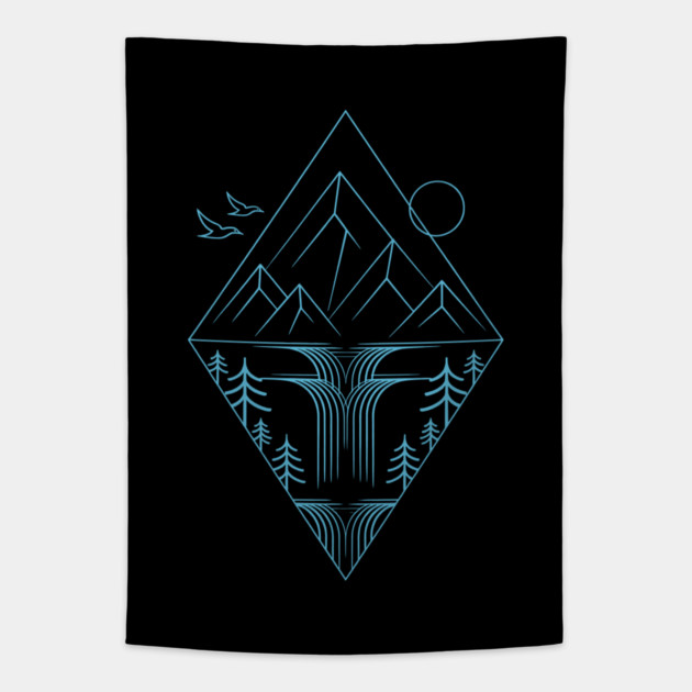 Waterfall Tapestry by CreativeSage