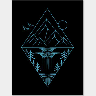 Waterfall Posters and Art