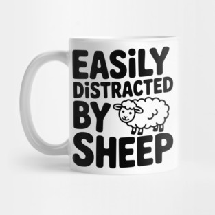 Easily Distracted by Sheep Mug