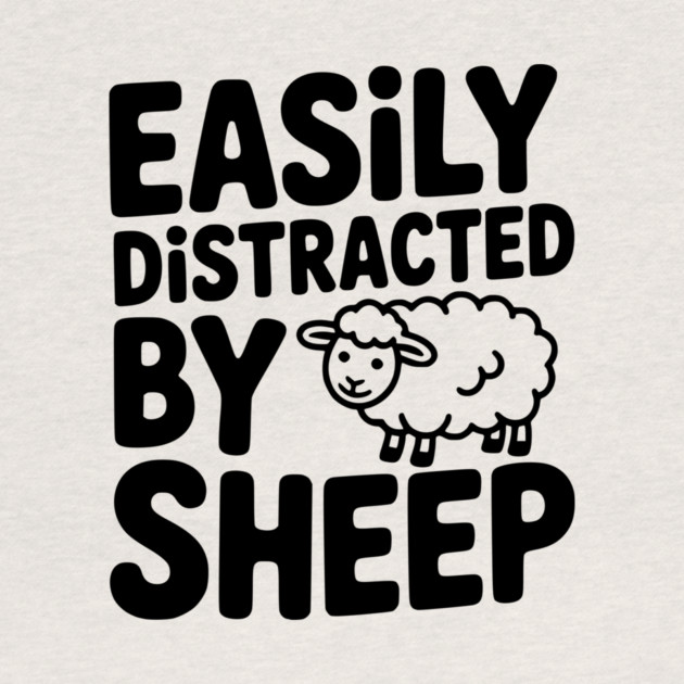 Easily Distracted by Sheep by Frank Ring