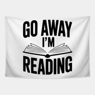 Go Away I’m Reading Tapestry