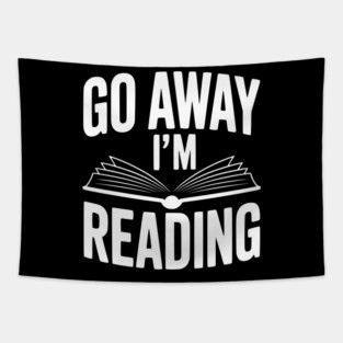 Go Away I’m Reading Tapestry