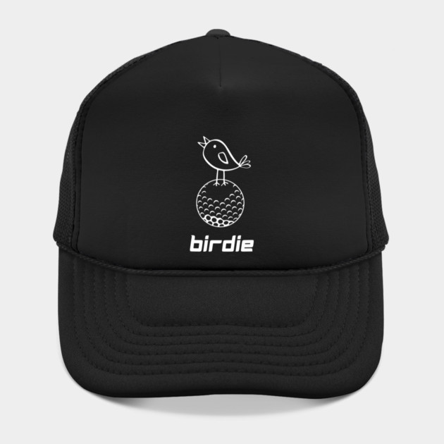 Golf Birdie T-Shirt - Funny Golf Pun Doodle Graphic Tee. Cute Bird on Golf Ball Design. Perfect Gift for Golfers and Caddies. by TurnEffect