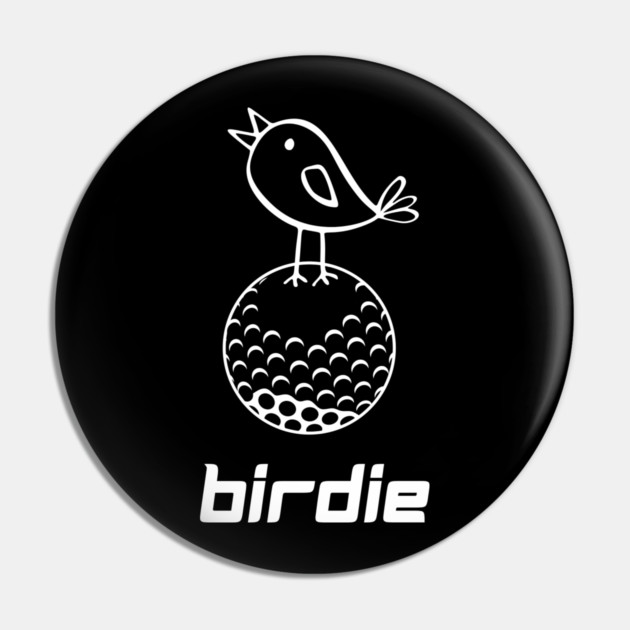 Golf Birdie T-Shirt - Funny Golf Pun Doodle Graphic Tee. Cute Bird on Golf Ball Design. Perfect Gift for Golfers and Caddies. Pin by TurnEffect