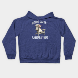 Tired White Goose: Nothing Gasts My Flabbers Anymore Kids Hoodie