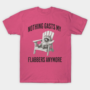 Tired Raccoon: Nothing Gasts My Flabbers Anymore T-Shirt