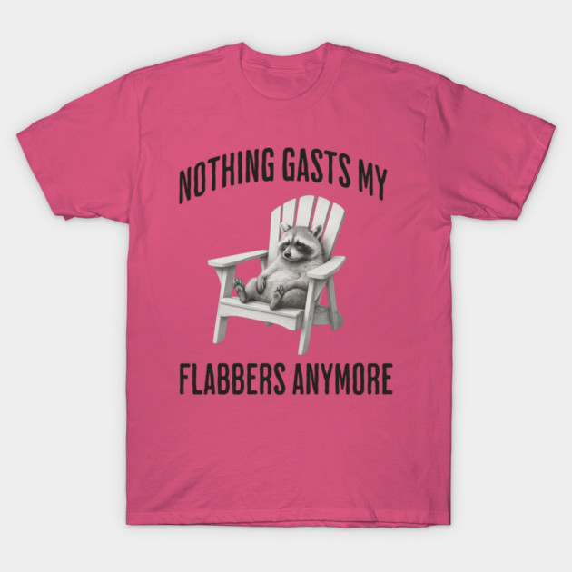 Tired Raccoon: Nothing Gasts My Flabbers Anymore T-Shirt by Luxinda