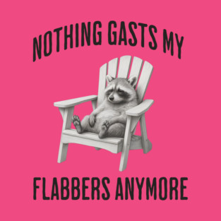 Tired Raccoon: Nothing Gasts My Flabbers Anymore T-Shirt