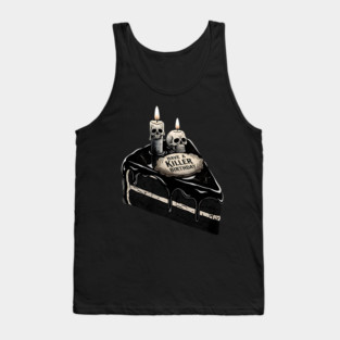 Have a Killer Birthday Skull Cake Art Tank Top