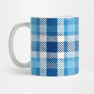 Blue Highland Check – Classic Tartan Style Plaid Pattern Mug