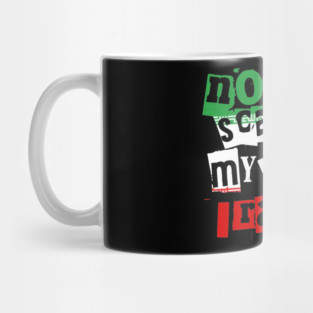 Funny Iran Nothing Scares Me My Wife Is Iranian Humor Mug