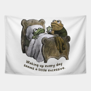 Frog and Toad Wake Up Tapestry