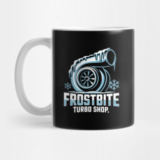Frostbite Turbo Shop – Icy Turbo Christmas Logo Mug