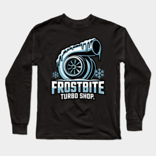 Frostbite Turbo Shop – Icy Turbo Christmas Logo Long Sleeve T-Shirt