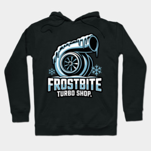 Frostbite Turbo Shop – Icy Turbo Christmas Logo Hoodie