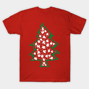 Snowy Hand Drawn Christmas Tree T-Shirt