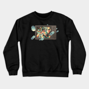 Retro Error Dimension Crewneck Sweatshirt