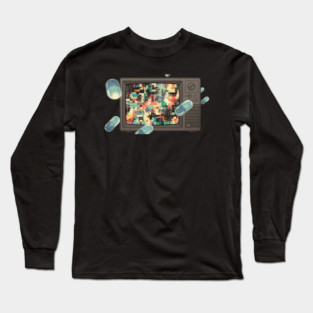 Retro Error Dimension Long Sleeve T-Shirt