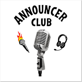 Announcer Club Posters and Art
