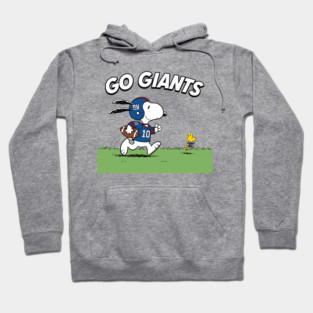 Go Giants – Snoopy & Woodstock Football Hoodie