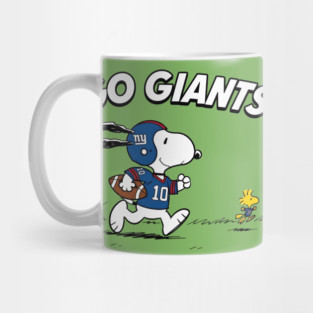 Go Giants – Snoopy & Woodstock Football Mug